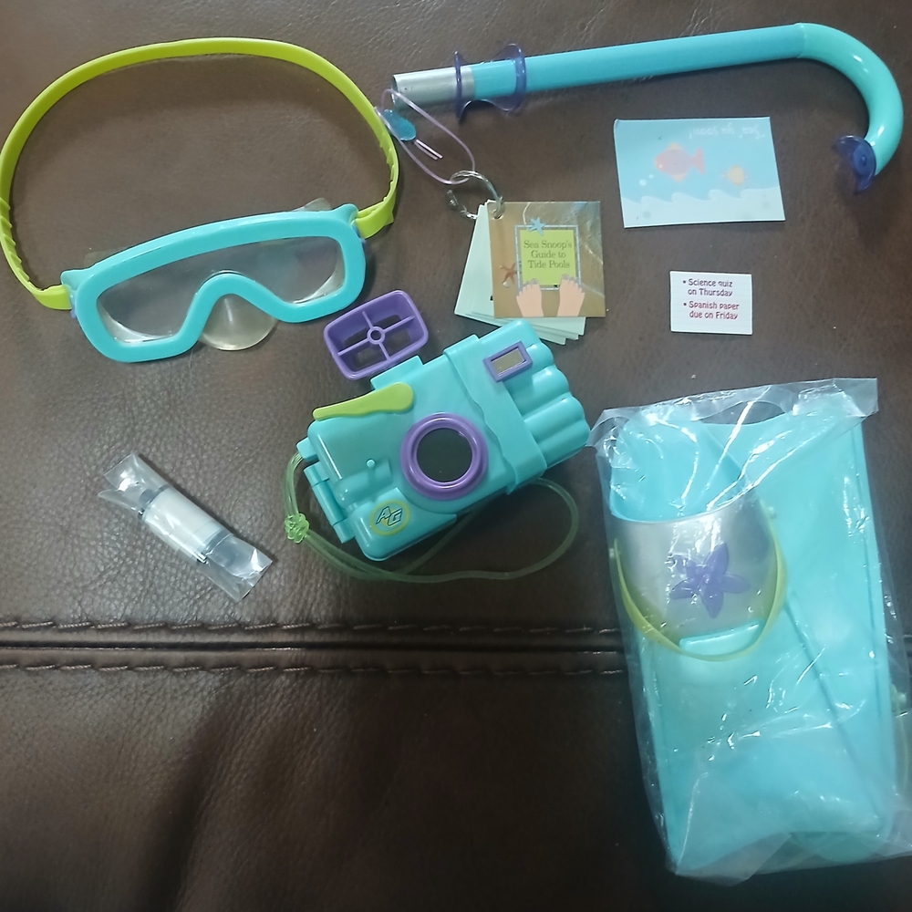 Kids Snorkel Set with Camera - Blue and Green